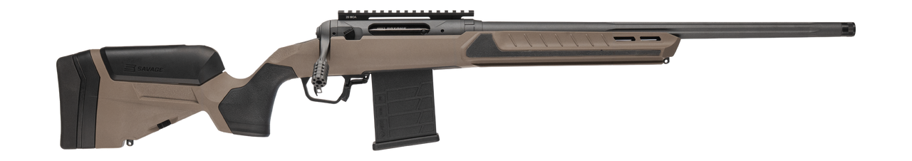Savage 110 Core Tactical Rifle 6.5 PRC 7rd Magazine 24" Threaded Fluted Barrels Coyote Tan Synthetic Stock